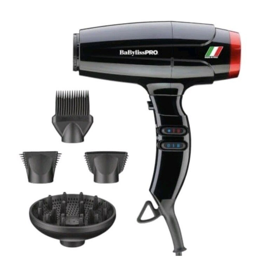 Babyliss Pro Nano Titanium Italian High-Speed Falco Dryer Black New